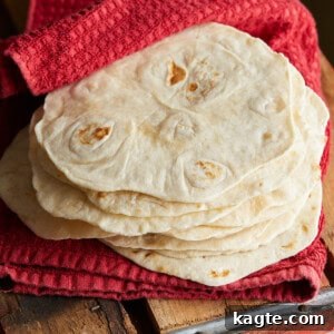 Delicious Homemade Flour Tortillas