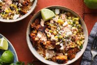 Street Corn Chicken and Rice Bowl Recipe