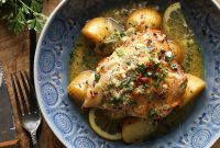Slow Cooker Greek Lemon Chicken and Potatoes